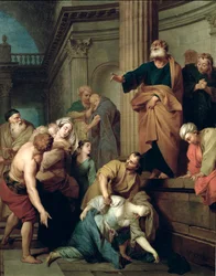 Der Tod von Saphira, Frau von Ananias